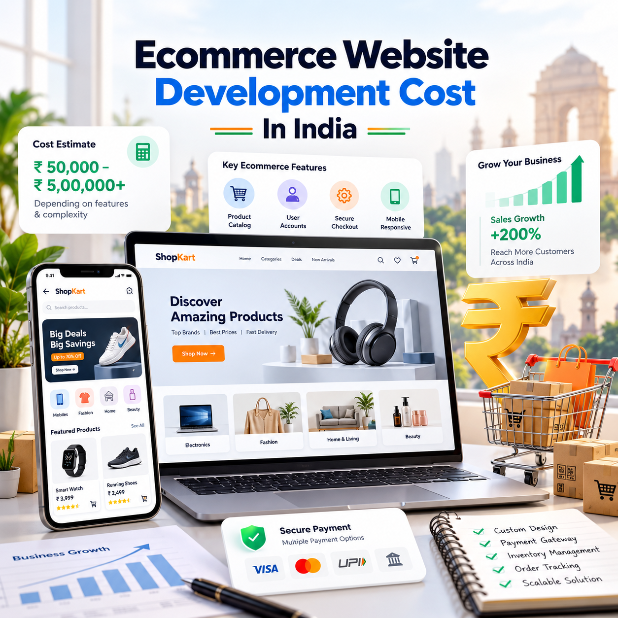Ecommerce Website Development Cost In India
